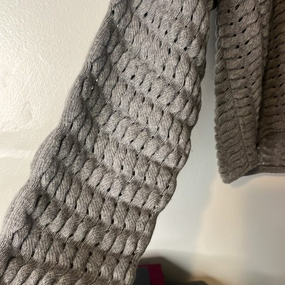 Theory Women's Textured Hanelee Sweater Button Up Cardigan Felted Wool Cashmere - Picture 9 of 13